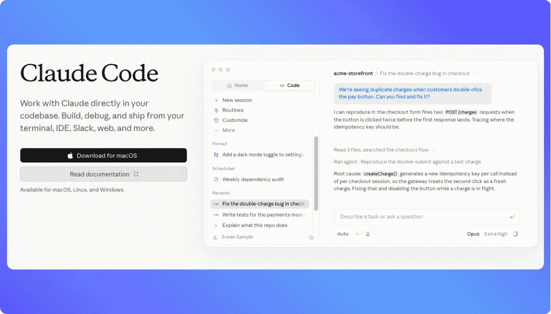 Claude Code Home Page