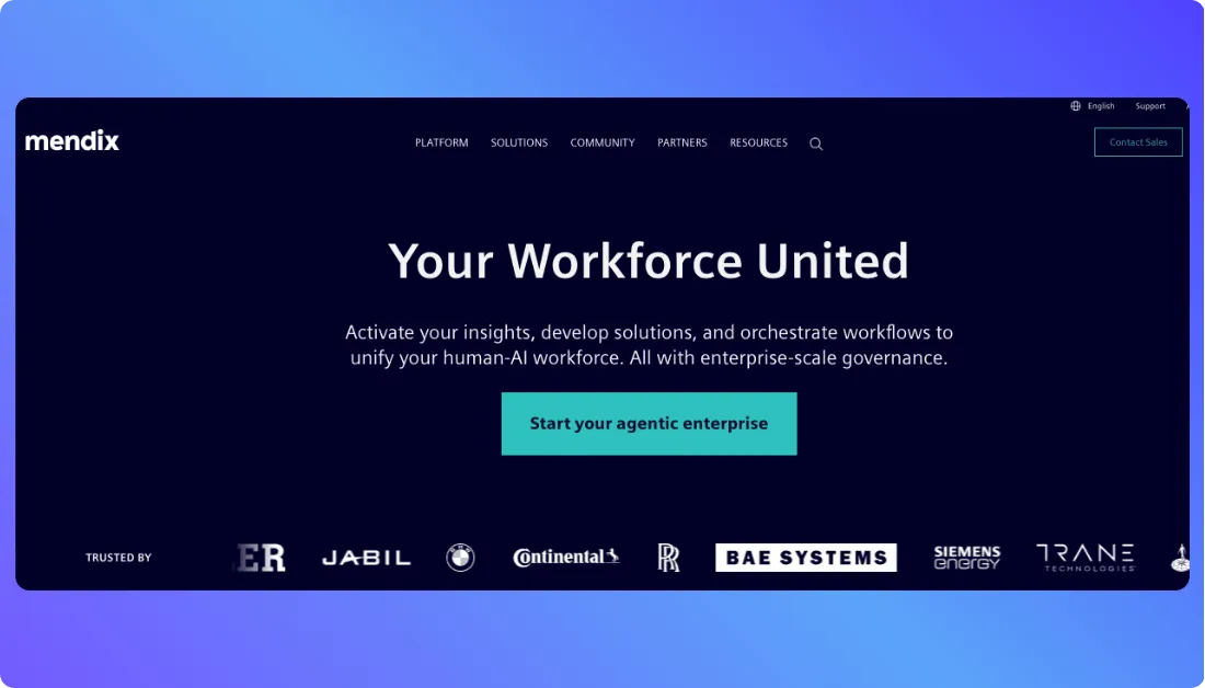 Mendix Home Page