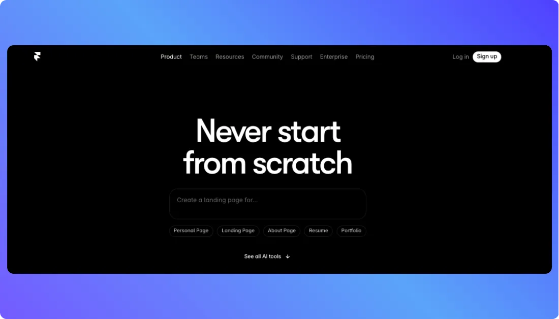 Framer Home Page