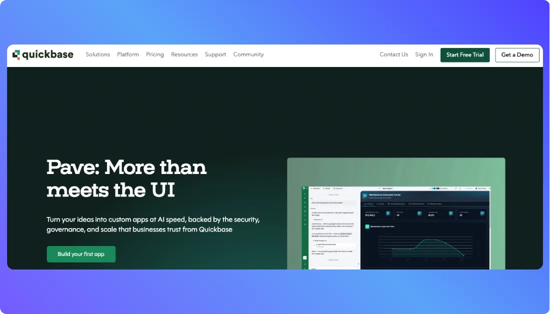 Quickbase Home Page