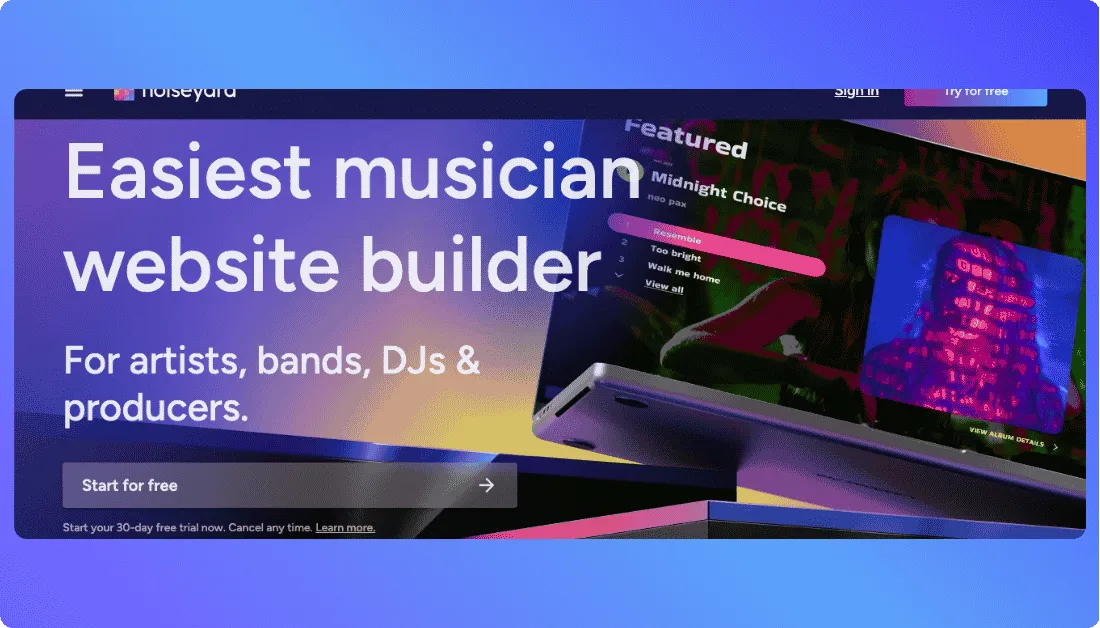 Noiseyard Home Page